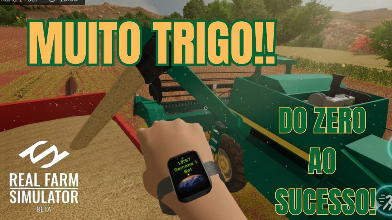 Real Farm Simulator: pouco TEMPO pra COLHEITA!⏳🤯