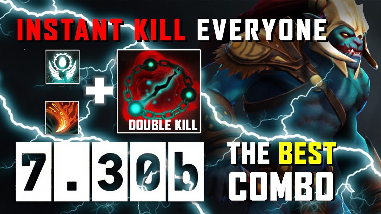 Dota2 7.30b huskar new meta BEST COMBO with Soulbind instant kill 2hero by Goodwin. Dota 2 FUN PLAY.