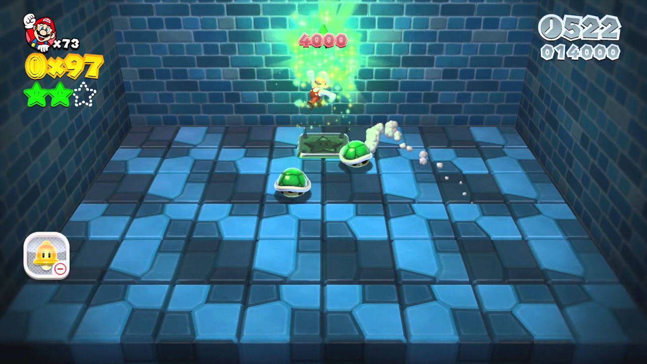 Super Mario 3D World ~ World 1-2 (Green Star & Stamp Guide)