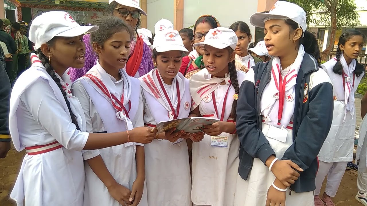 JRC FLAG HOISTING SONG BY JUNIORS