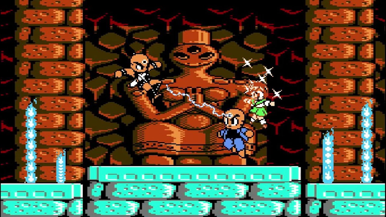 Mitsume Ga Tooru (NES) All Bosses (No Damage)