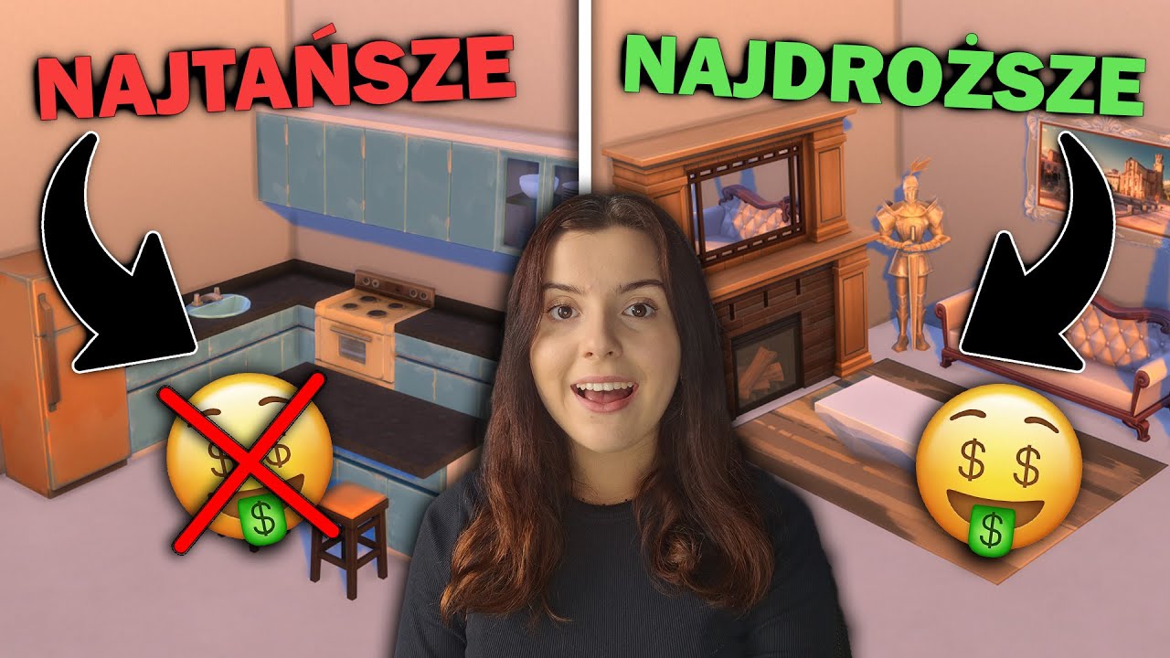 NAJTAŃSZE VS NAJDROŻSZE POKOJE W THE SIMS 4!