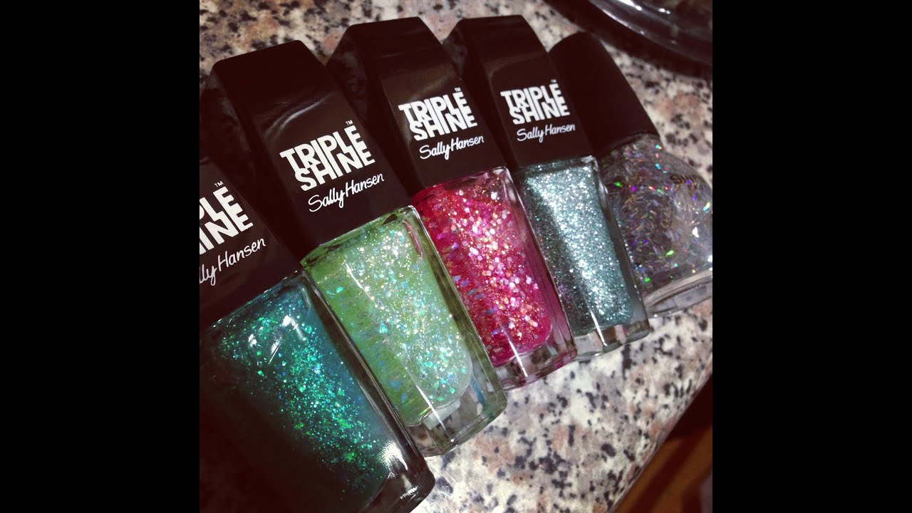 Sally Hansen Triple Shine polish review nail swatches