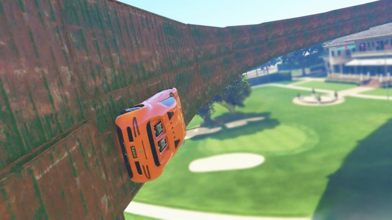 INSANE GOLF WALLRIDE (GTA 5 Funny Moments)