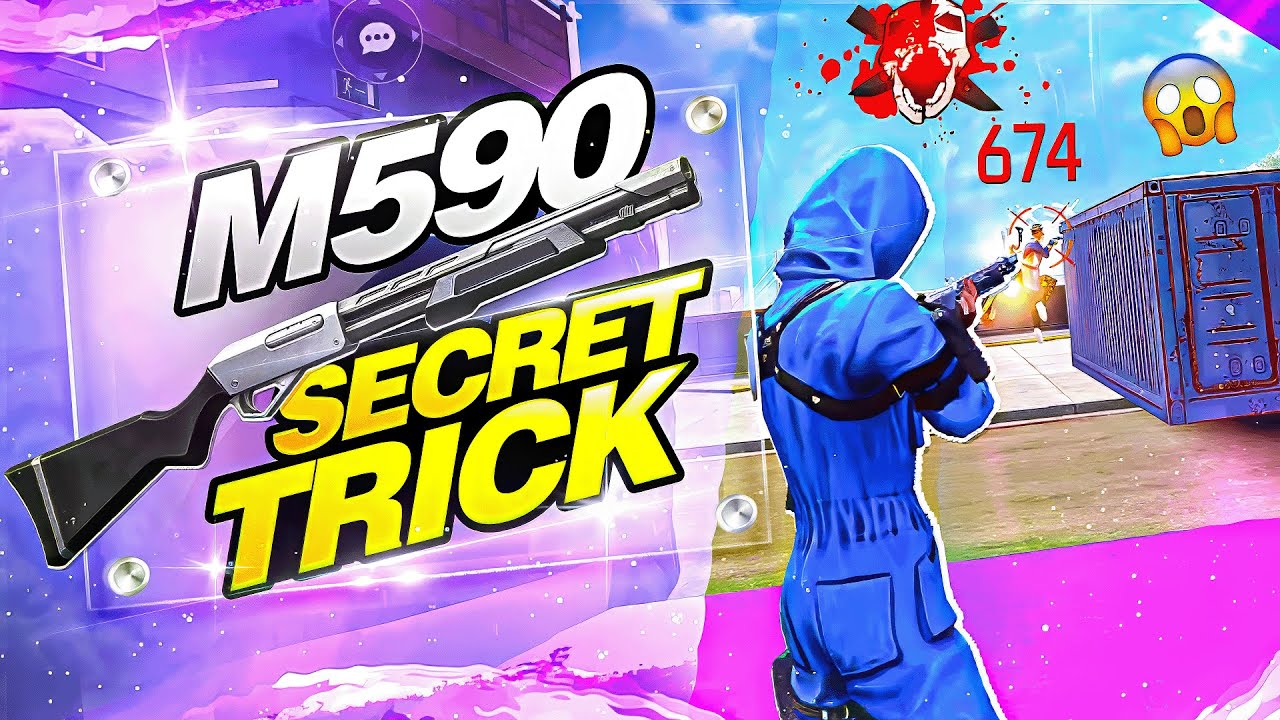 Best M590 Shotgun Headshot Tricks 💀 One Tap Tricks + Settings ⚙️🔥 || Free Fire Max