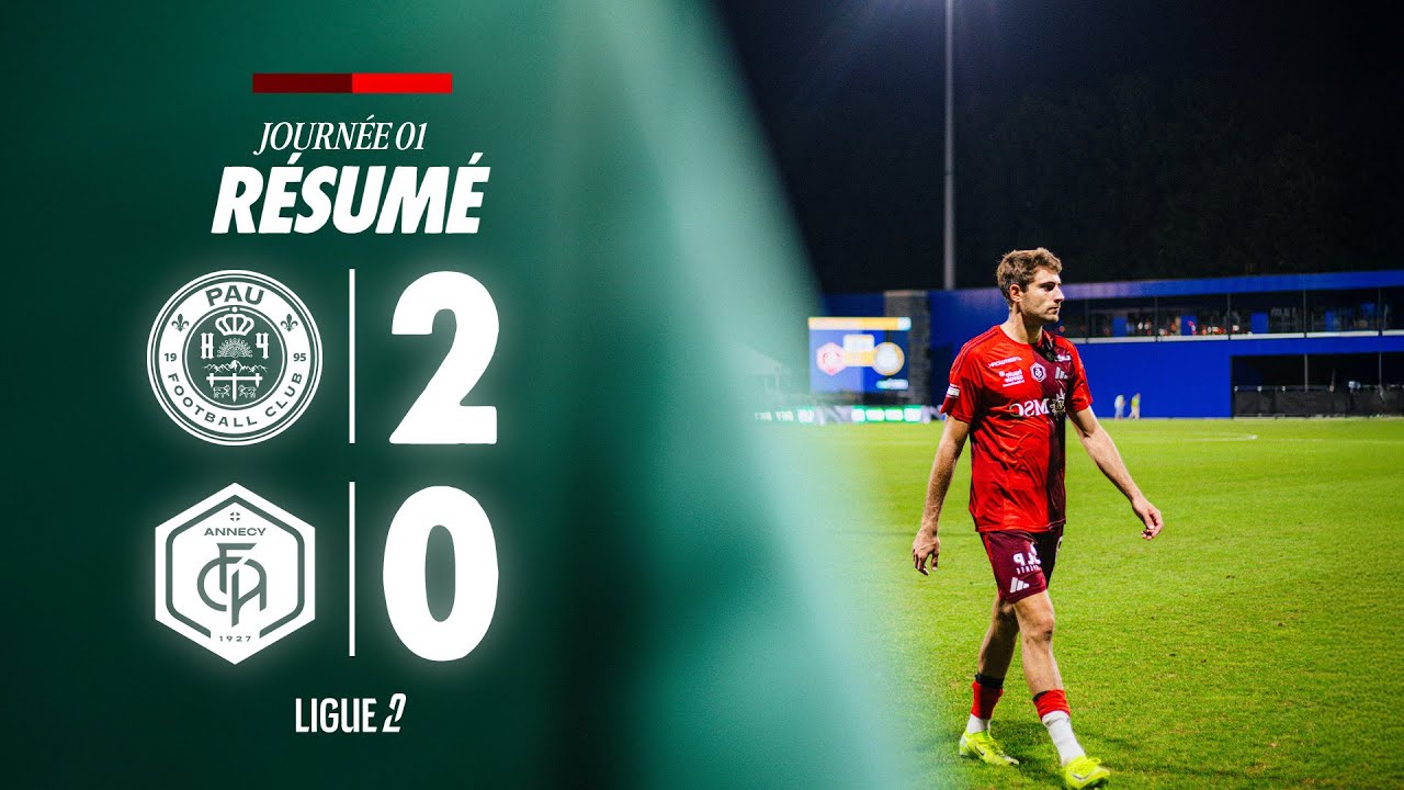 J1 Ligue 2 BKT : Le résumé vidéo de Pau FC - FC Annecy