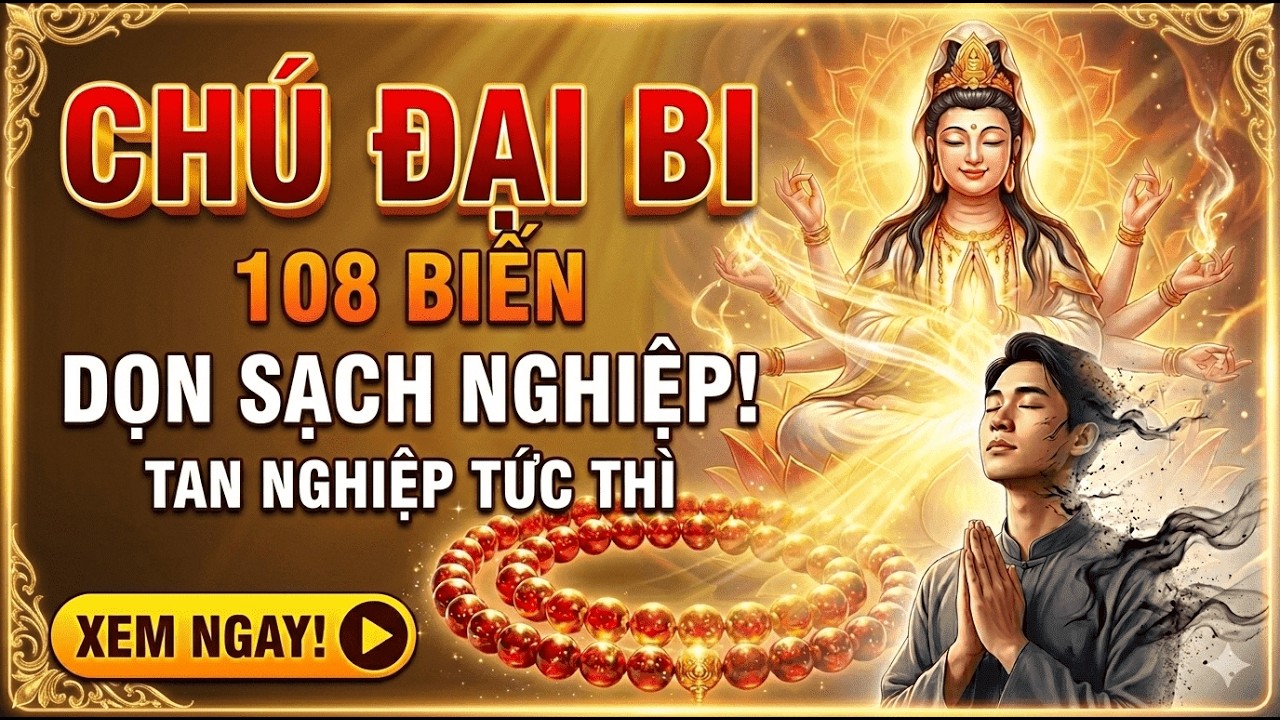 🙏📿Chú Đại Bi [108 Biến] Đoạn Sạch Nghiệp, Tan Nghiệp Tức Thì | Thân Tâm An Lạc, Vạn Sự Cát Tường