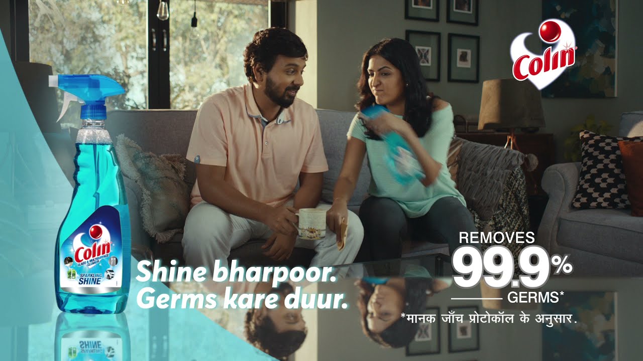 All -New Colin Glass and Surface Cleaner|15 sec| Hindi