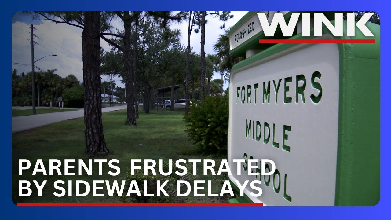 Fort Myers Middle School sidewalk delay frustrates parents and students