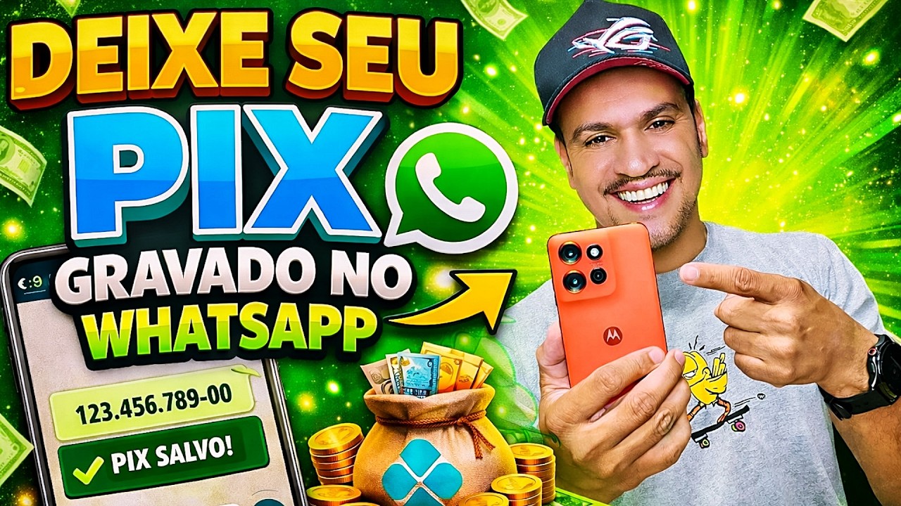 NOVA FUNÇÃO DO WHATSAPP: Como Deixar seu PIX Salvo no WhatsApp para Compartilhar em Segundos