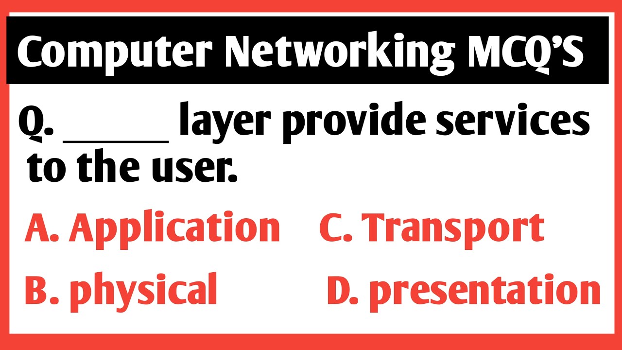 Computer Networking MCQ