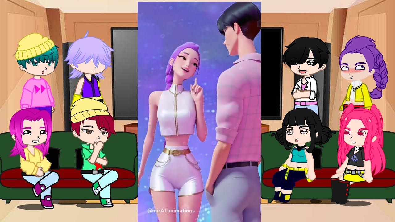 K-Pop Demon Hunters React To Themeselves / Memes / TikToks / Saja Boys / Huntrix / Gacha React