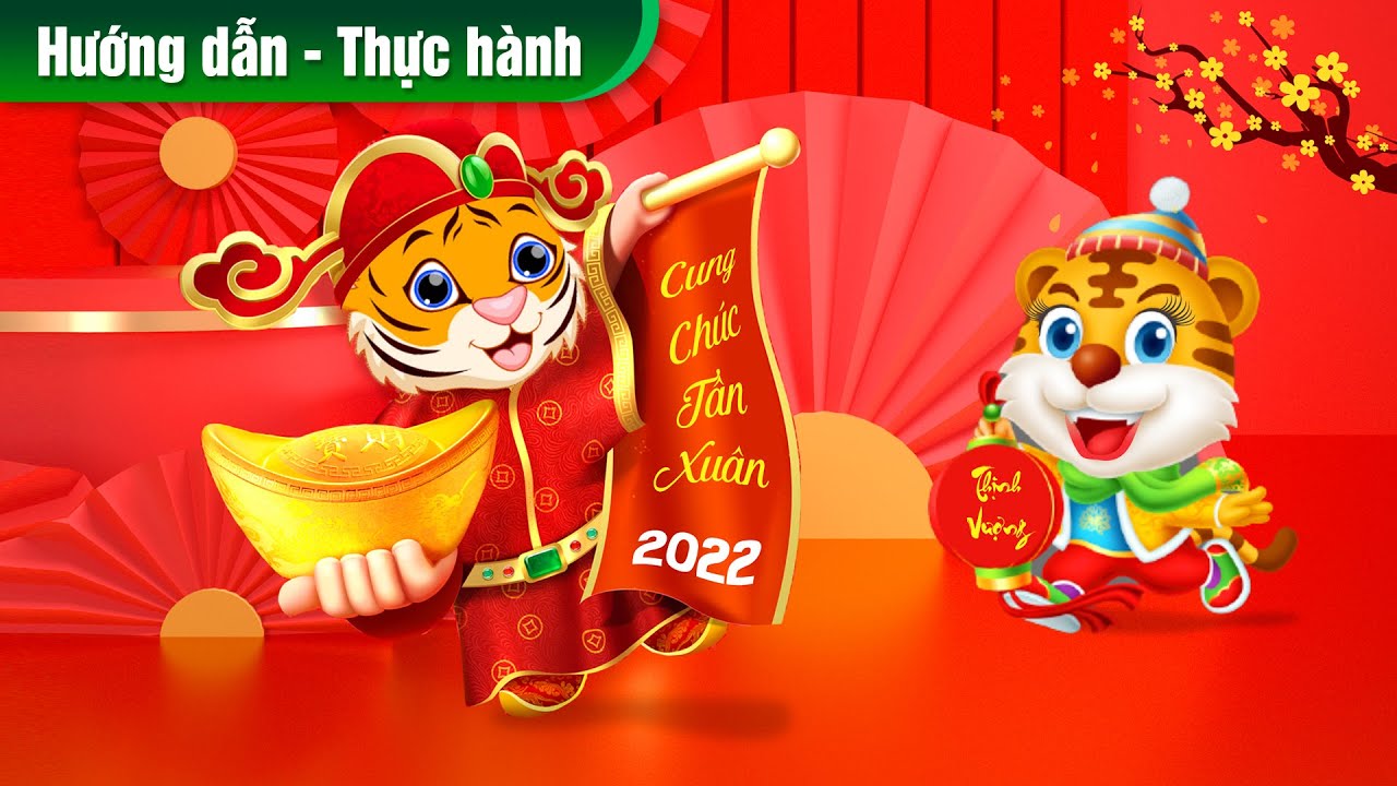 Hướng dẫn thiết kế thần tài nhâm dần, thần tài tết nguyên đán, tết âm lịch