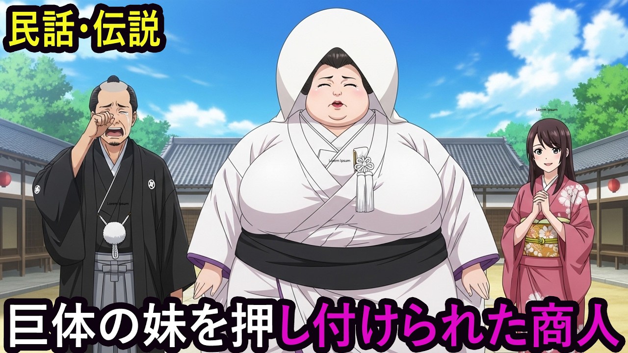美しい姉ではなく、太った妹と結婚させられた商人  民話  伝説  昔話  野談