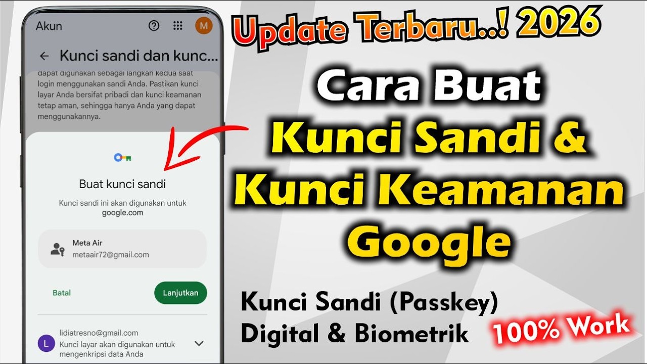 Cara Membuat Kunci Sandi Dan Kunci Keamanan Google