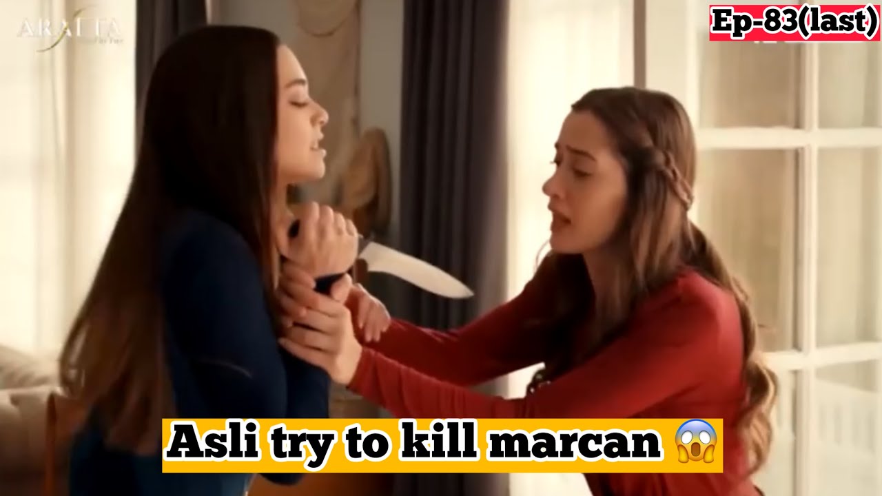 Asli Tries to Attack Marcan bt Ates Arrives Just in Time Saves Marcan & Slaps Asli 😳🔥 #TurkishDrama