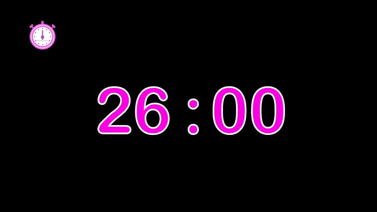 26 minute timer : countdown 26 minute timer