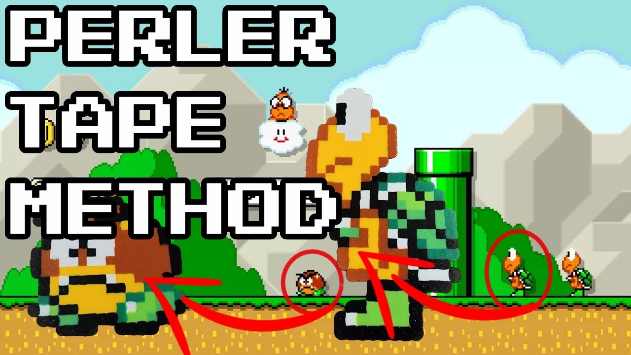 PERFECT FLAT Perler Beads EVERY TIME: The Tape Method Guide!