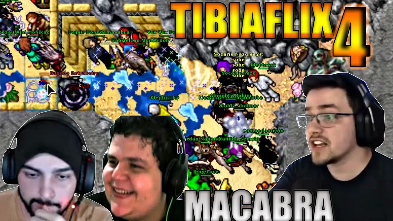 A INVASÃO DE MACABRA - DDD+RUBINI+BUGADO +DEJAIR VS NATAN DE DIBRA E NENEM #TibiaFlix 4 #TibiaClips