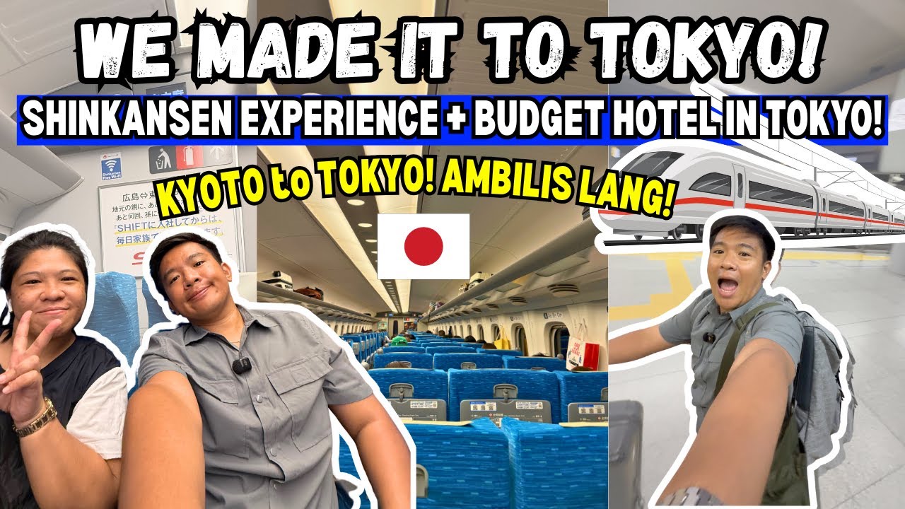 FIRST TIME in TOKYO, Japan: Shinkansen Experience + Budget Friendly Hotel in Tokyo  🇯🇵