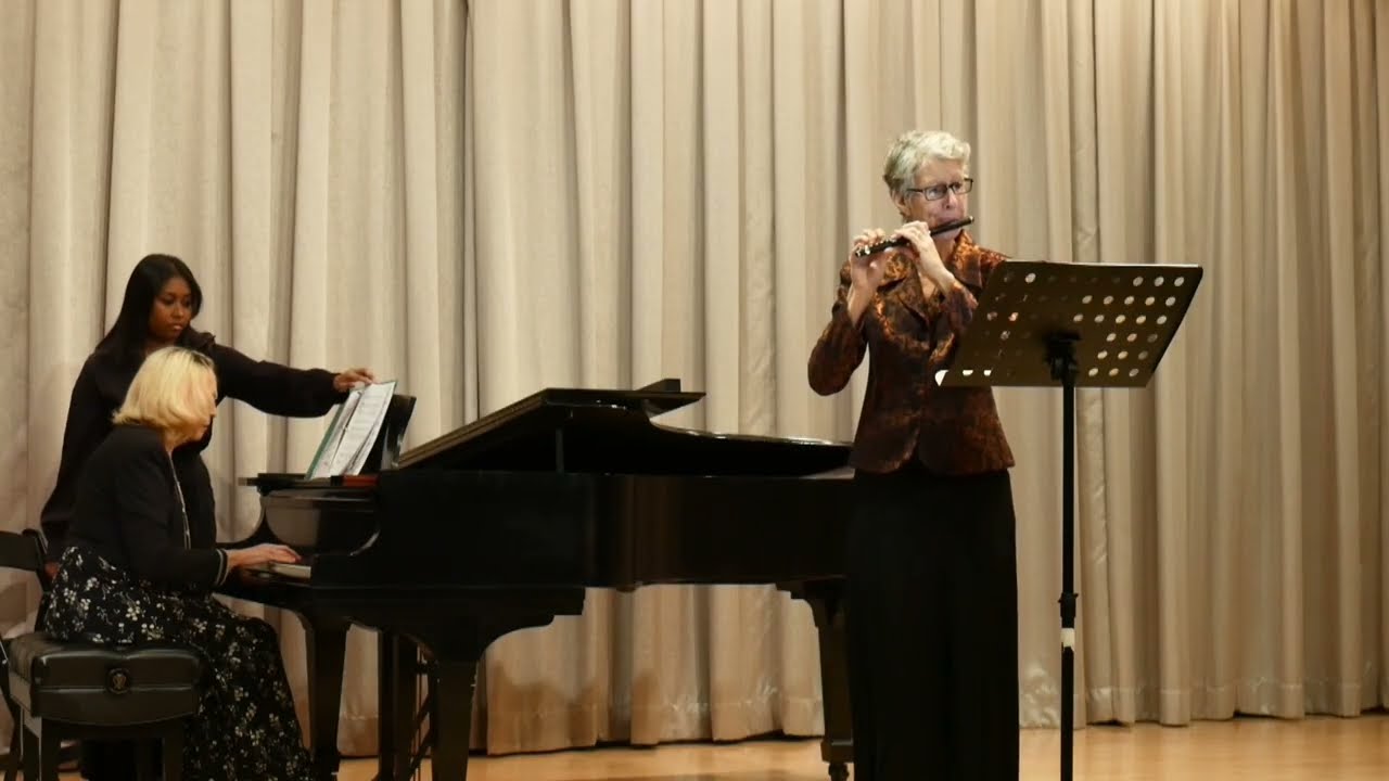 KATHERINE HOOVER (1937-2018):  THREE SKETCHES:  PICCOLO AND PIANO (2004)