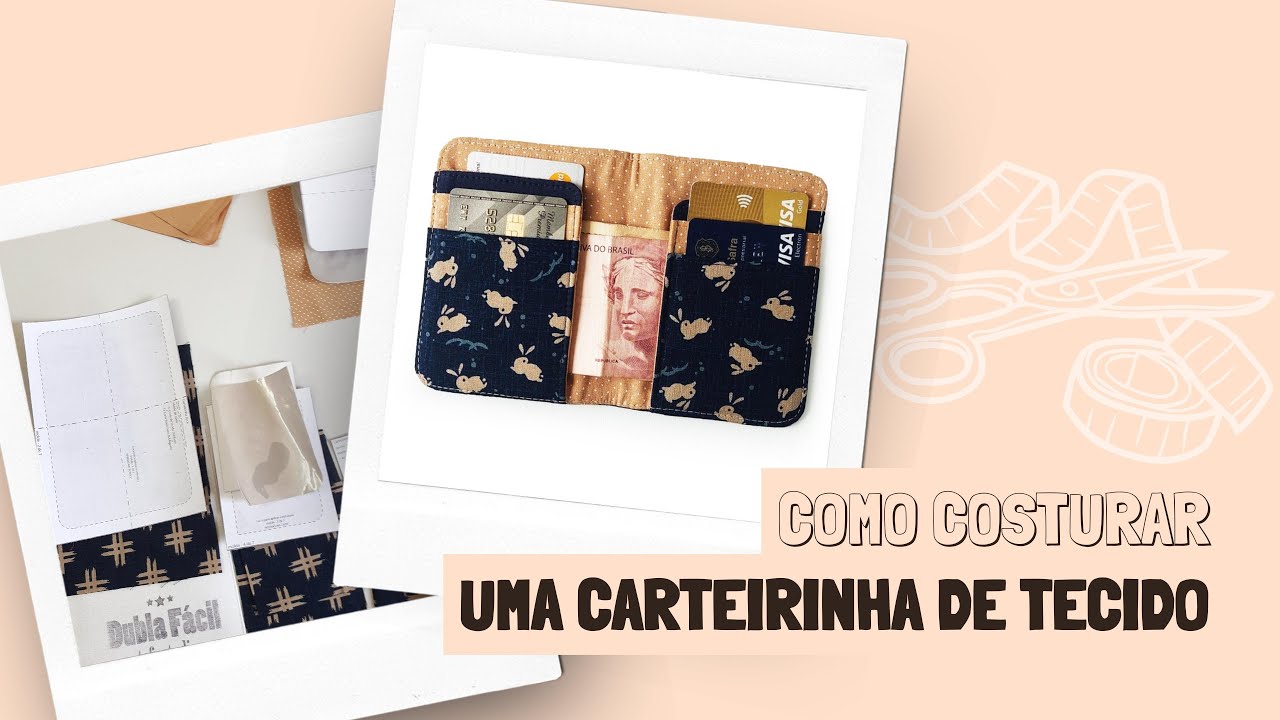 Como fazer uma carteira de tecido simples
