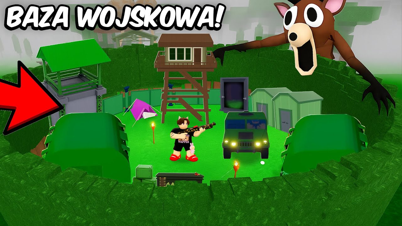 ZBUDOWAŁEM BAZE WOJSKOWĄ w 99 Nocy w Lesie!