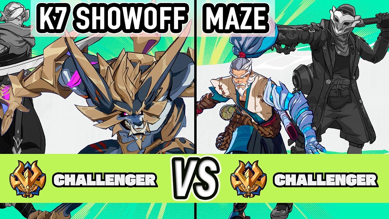 2XKO ▰ K7 Showoff (Warwick / Yasuo) vs Maze (Yasuo / Ekko) ▰ High Level Gameplay