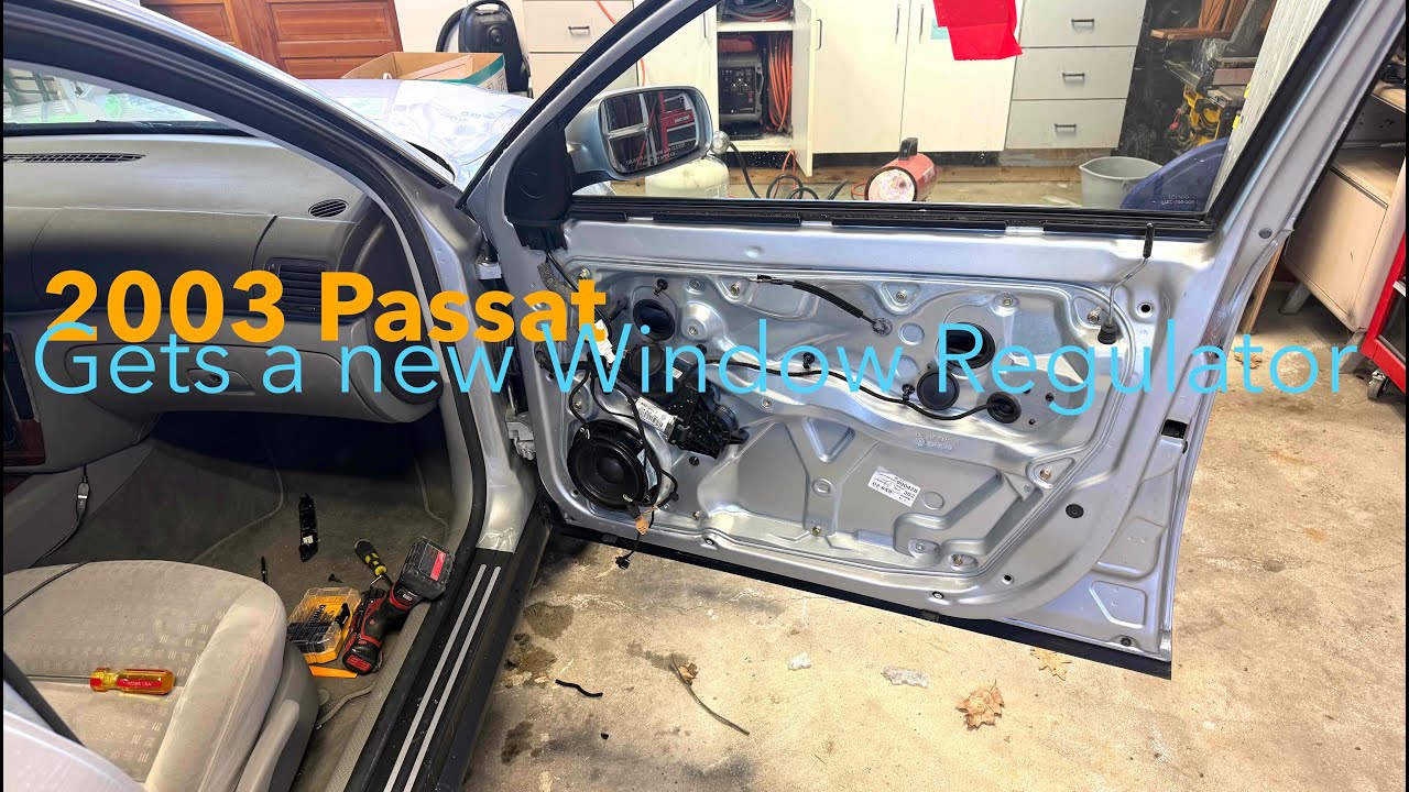 Replacing a window regulator in a 2003 VW Passat
