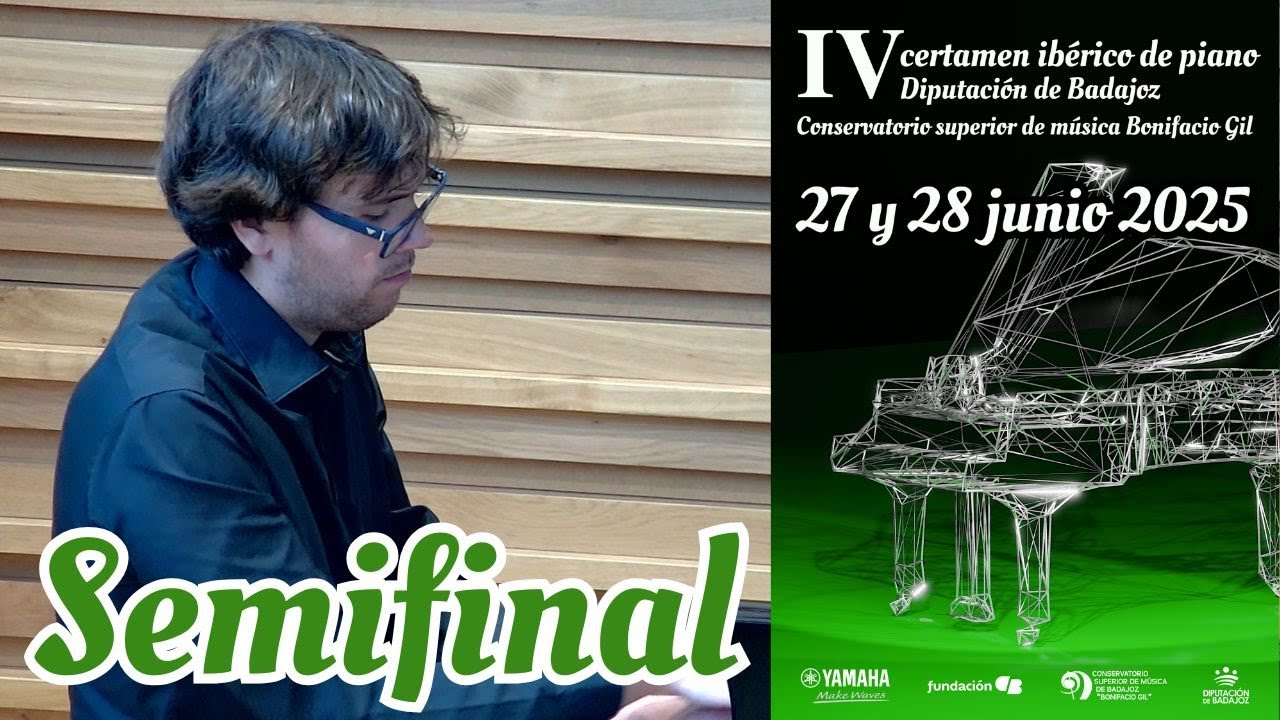 Manuel Alonso-Bartol. Semifinal IV Certamen Ibérico de piano Diputación de Badajoz