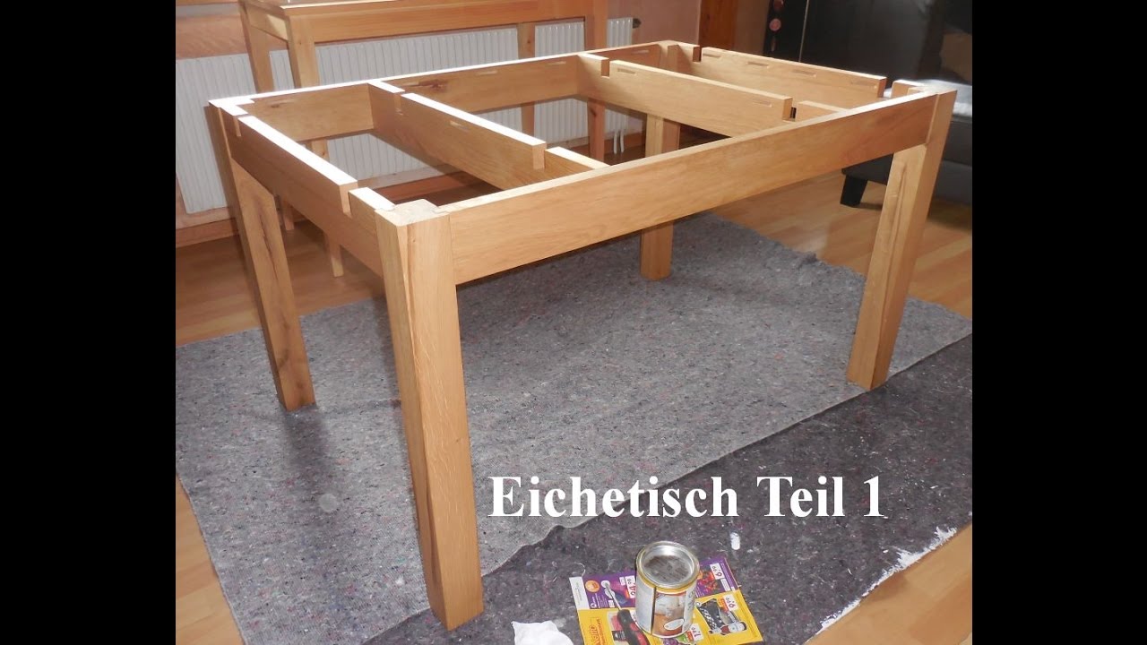 Eichentisch mit Ansetzplatten Teil 1