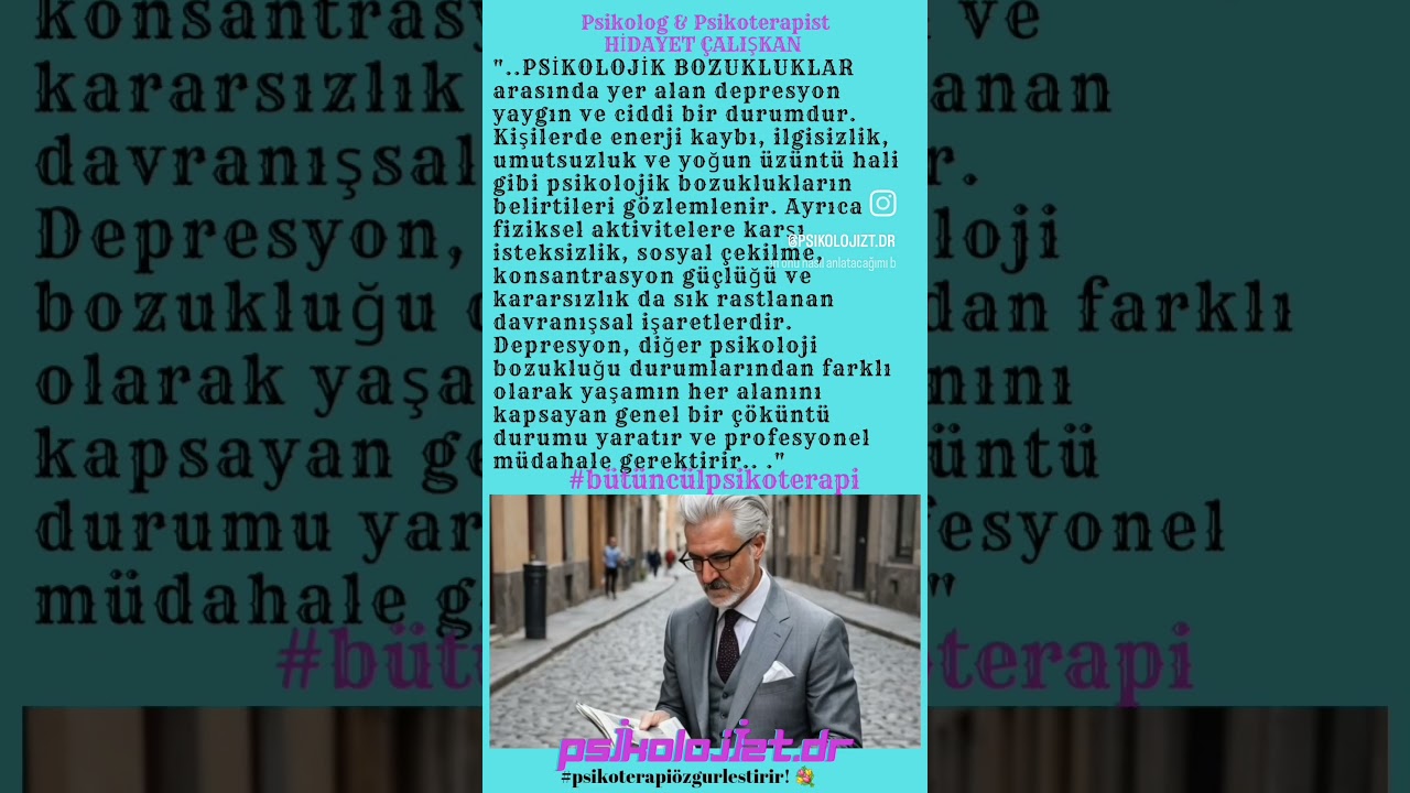 Kişilik bozuklukları nasıl; #onlinepsikolog #onlinepsikoterapi #b&uuml;t&uuml;nc&uuml;lpsikoterapi #hidayetcaliskan