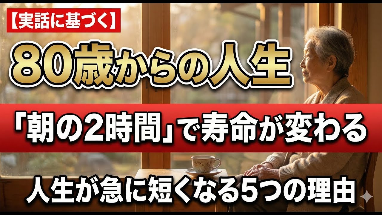幸せな老後は朝で決まる！人生を長く豊かに変える小さな習慣