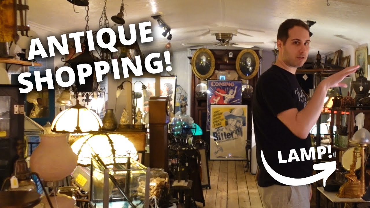 WENT BACK for this $400 ANTIQUE LAMP! Shopping in Divernon, Illinois