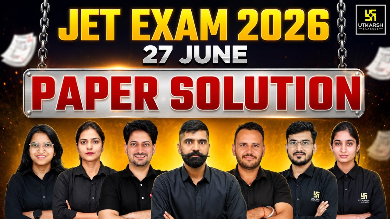JET Exam 2026 | 27 June Exam Paper Solution | Utkarsh agriculture Classes