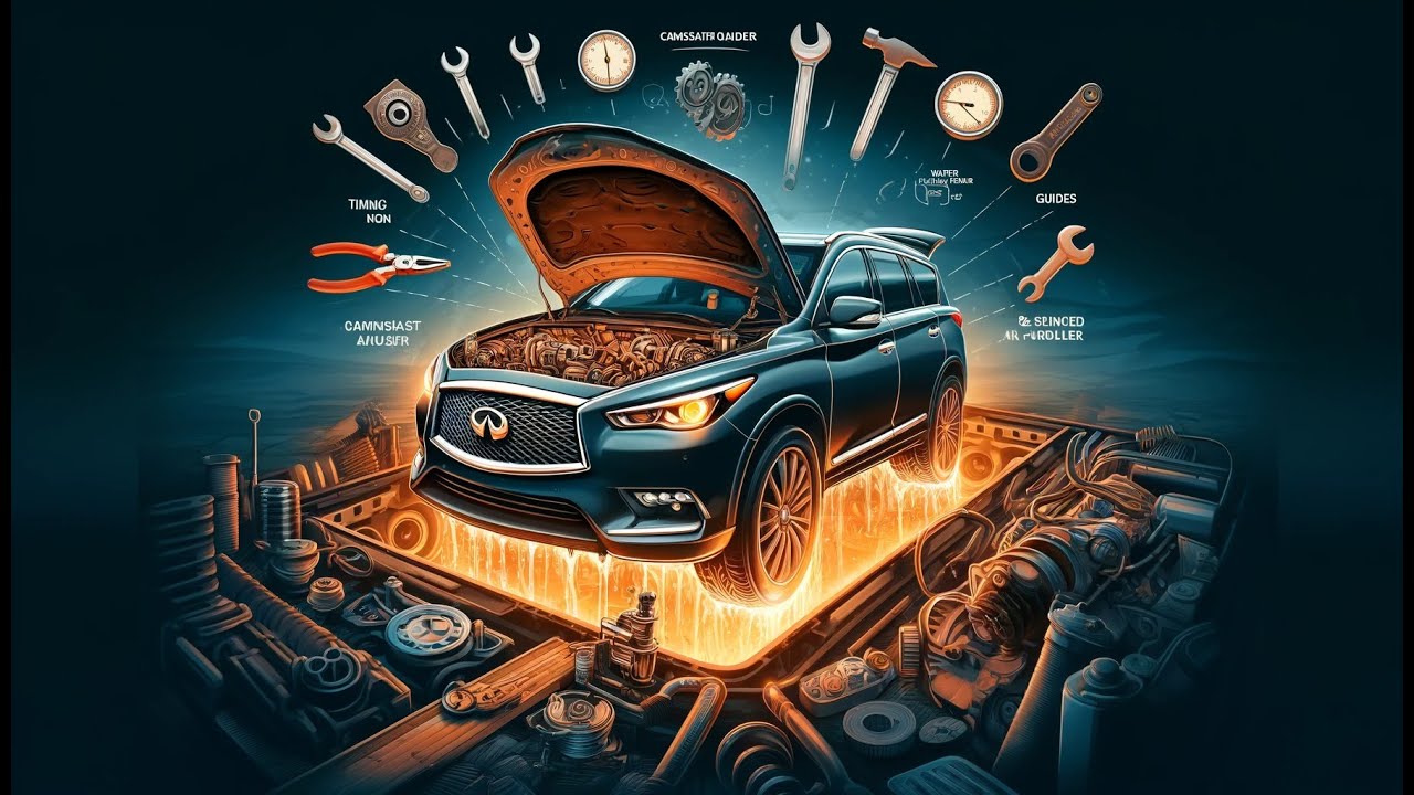 Infiniti QX 60 2019 года выпуска, цепи ГРМ, регуляторы распределительного вала, проблемы с водяны...
