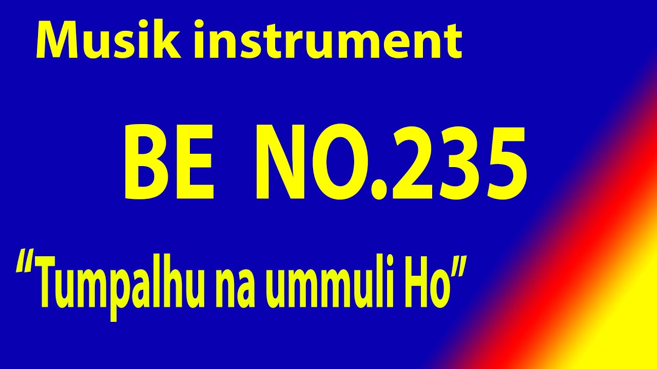 BUKU ENDE NO 235 TUMPALHU NA UMMULI HO   (Ayat 1-2)