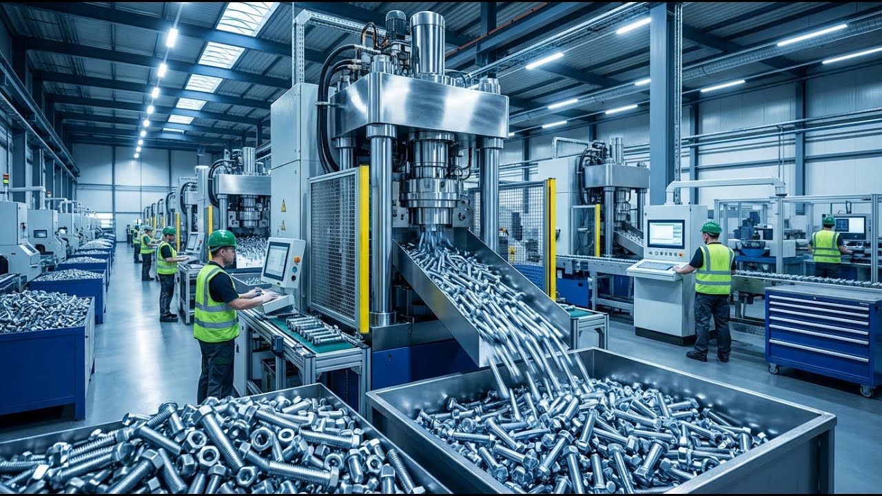 Inside a Fastener Factory | How Bolts and Screws Are Mass Produced