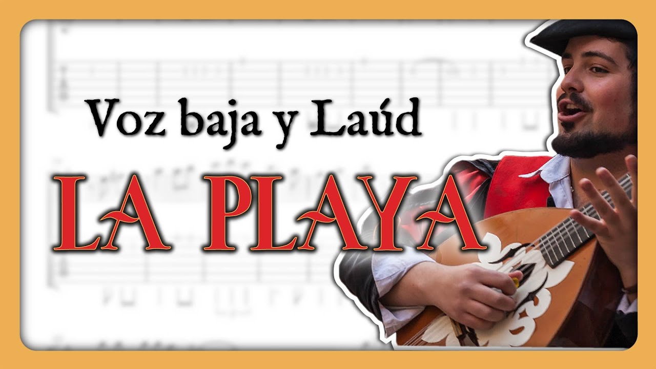 Cómo tocar LA PLAYA🏖️​ | Voz baja y laúd | partitura cifrada