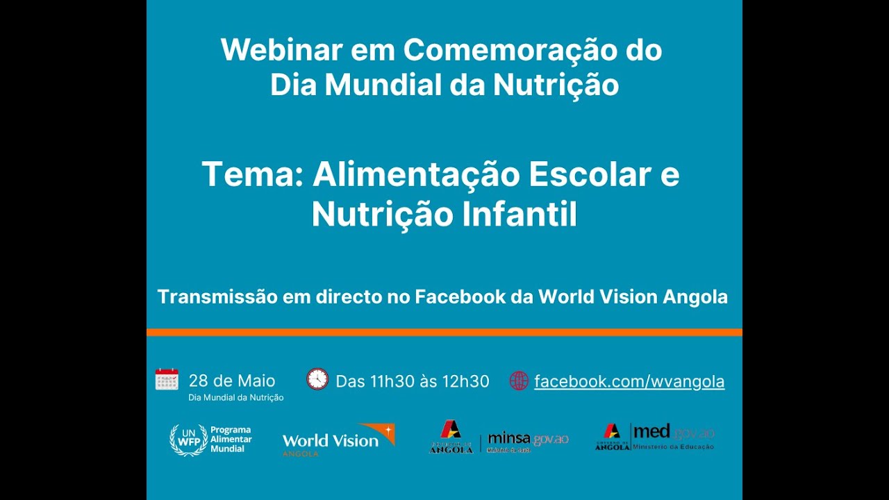 Webinar Alimentação Escolar e Nutrição Infantil