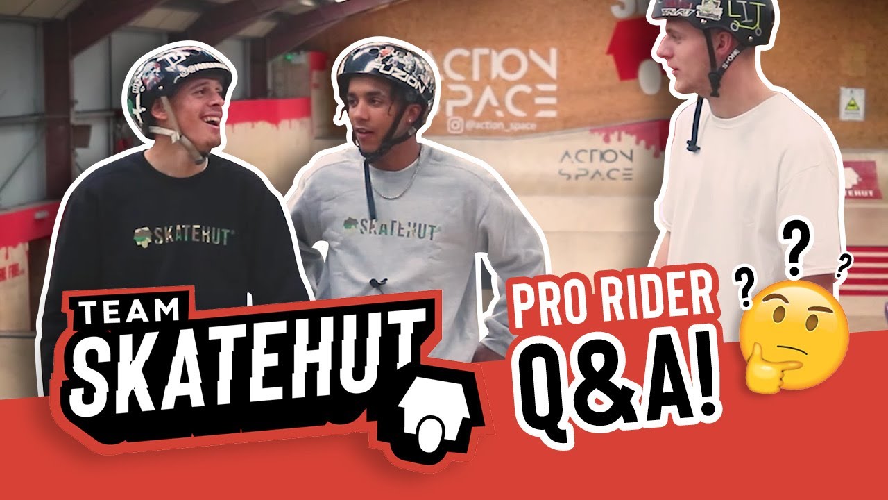 SkateHut Pro Rider Scooter Team Q&A!! -  Jordan Hall, Lewis Johnson and Isiah Samms