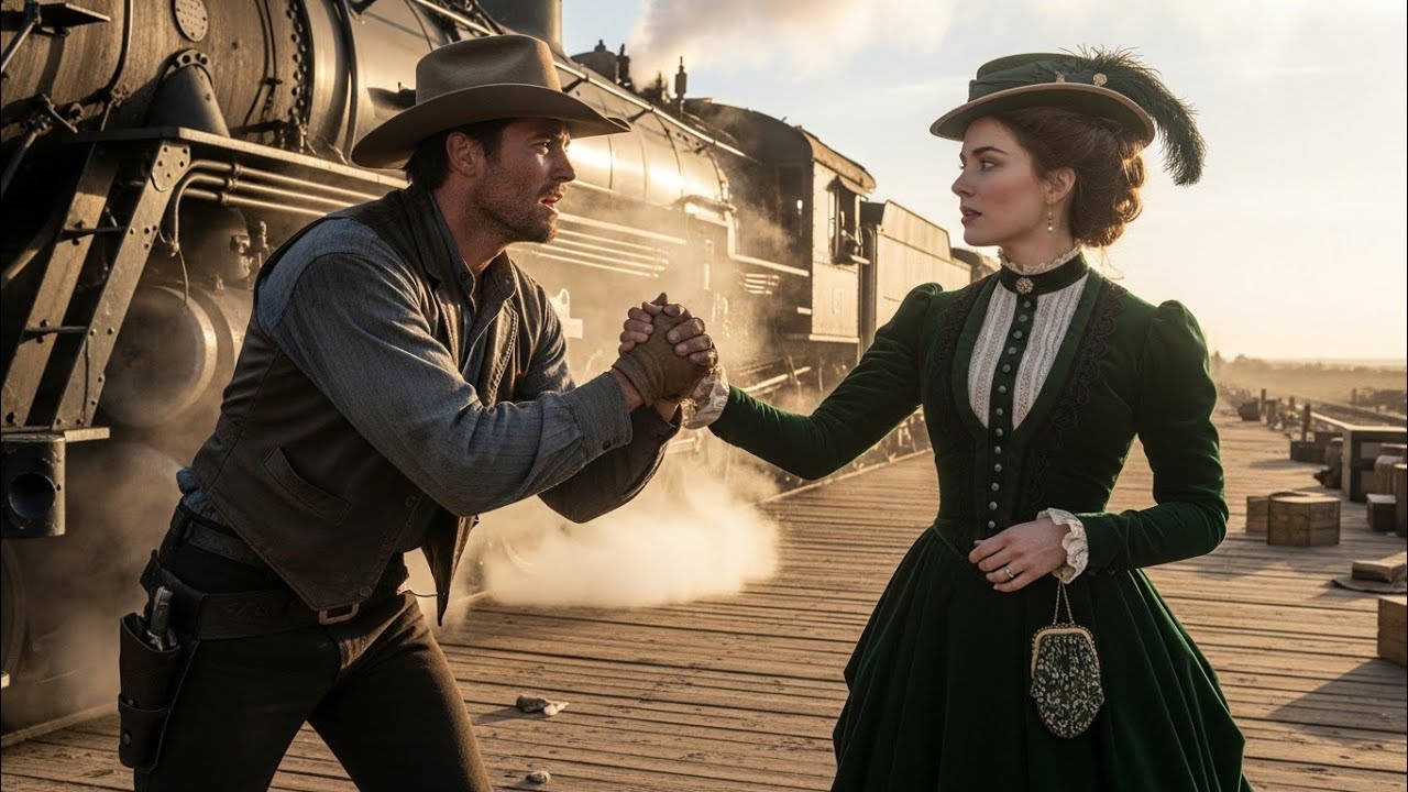 A Cowboy Stopped Her From Boarding The Train Back East, And Asked Her To Give Him A Chance...