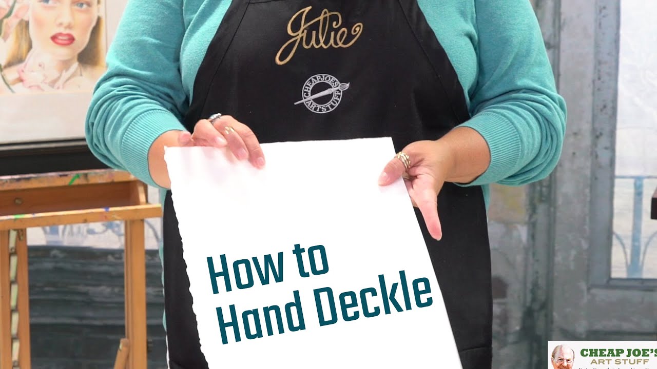 Cheap Joe's 2 Minute Art Tips - How to Hand Deckle