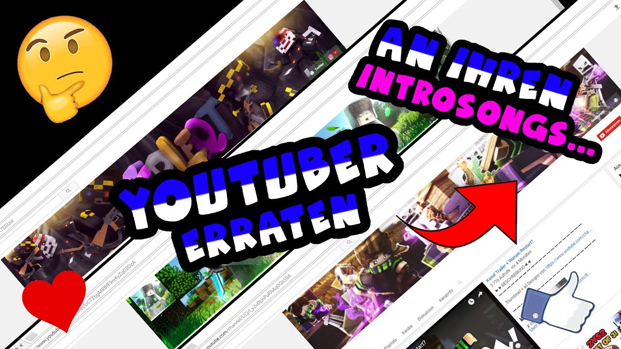 💎 YOUTUBER AN IHREN INTRO-SONGS ERRATEN💎