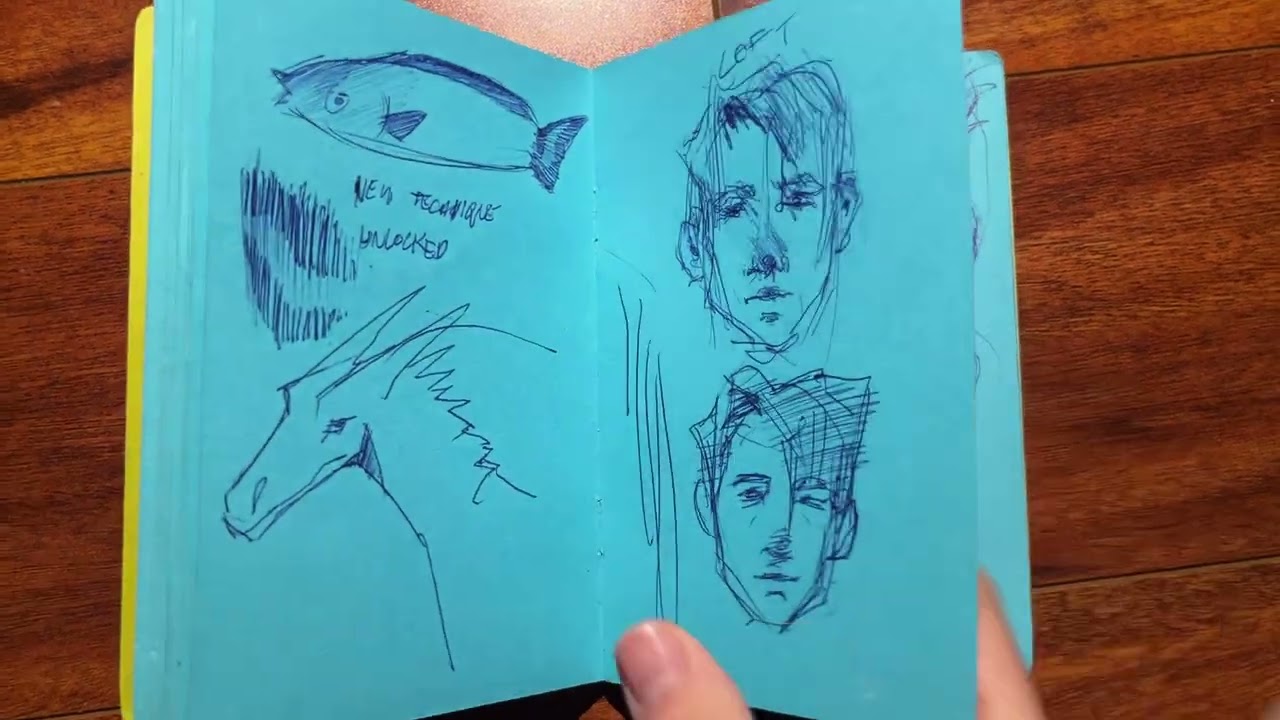 Sletchbook tour 6.5 little blue book
