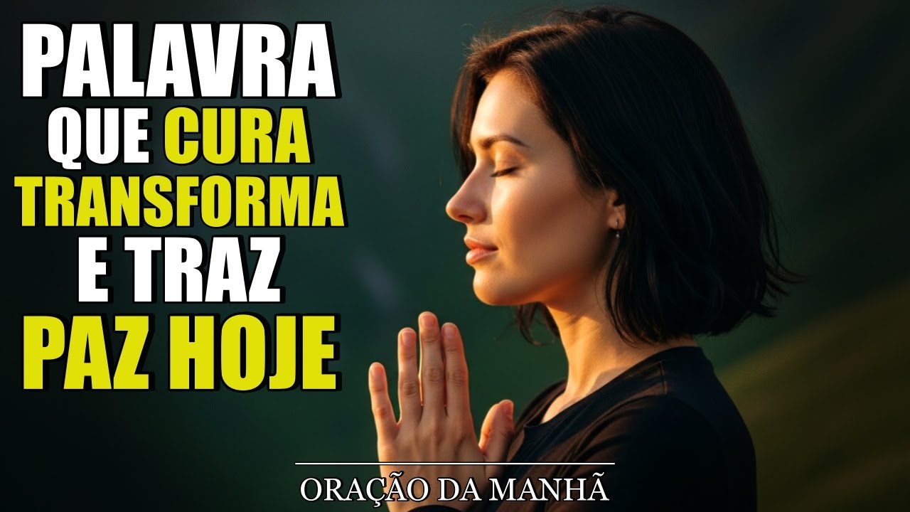Somente Deus e a Tua Palavra Podem Curar A Tua Alma Ainda Hoje! Ore A Deus Agora  | Oração da Manhã