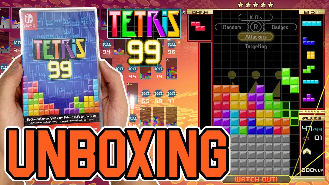 Tetris 99 (Nintendo Switch) Unboxing!!
