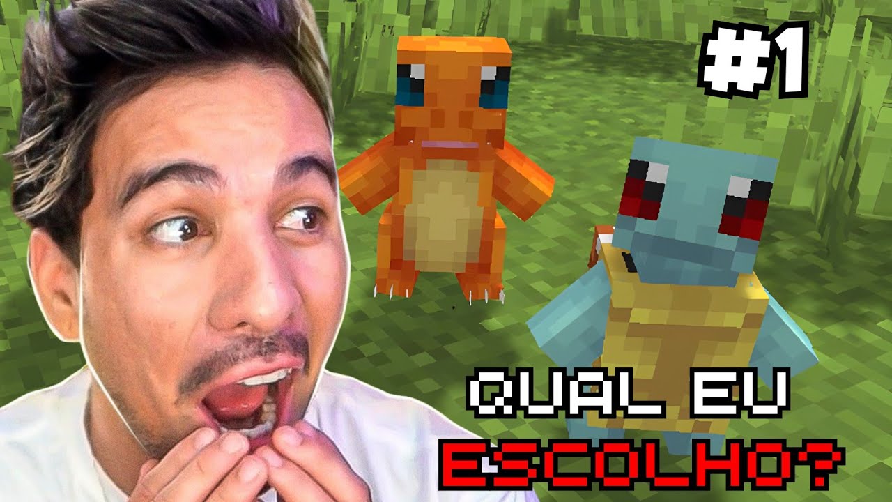 PRIMEIRA VEZ NO PIUZINHO JOGANDO MINECRAFT POKÉMON