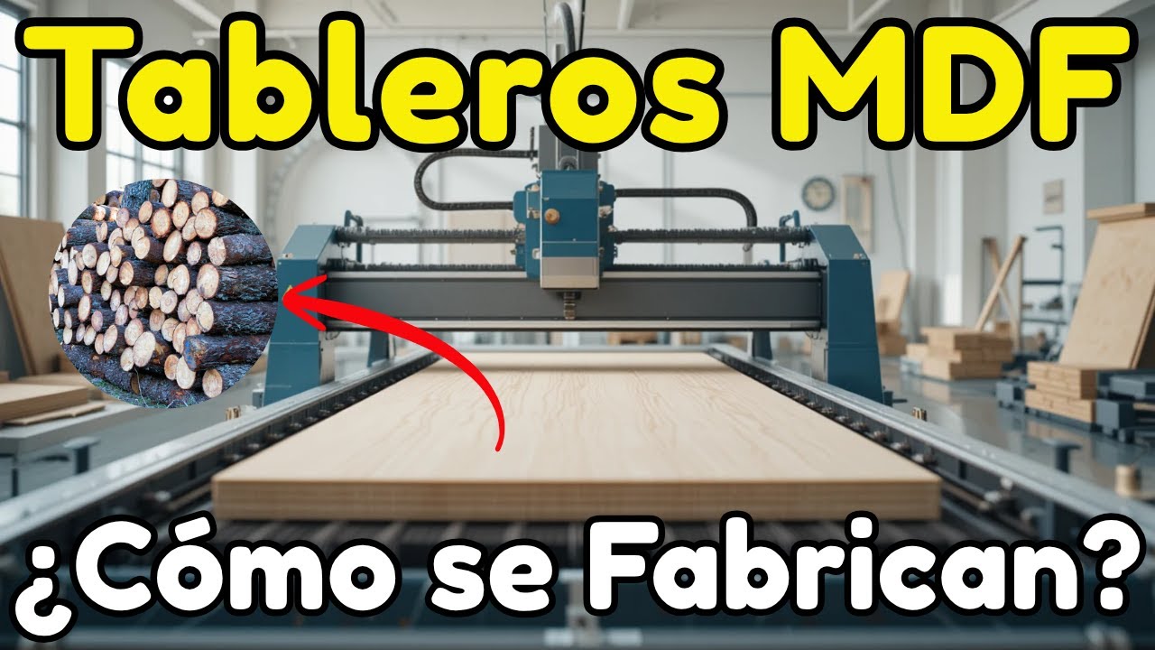 ¿Cómo se Fabrican los TABLEROS MDF? | El PROCESO Paso a Paso