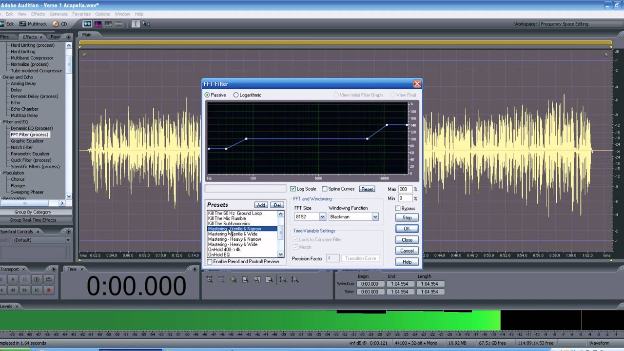 Rap and R&B Vocals In Adobe Audition 3.0 Tutorial